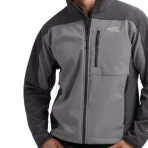 North Face Soft Shell Jacket Black and Gray "AMVY T183"